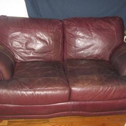 FREE 3Pcs Leather Sofa Sold As Is Condition