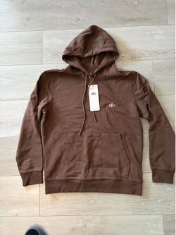 Brown alo hoodie, sizes, medium, and large available brand new