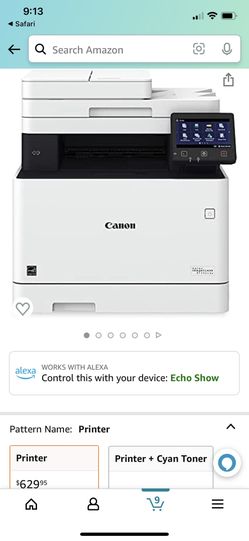 Canon Laser Printer MF741CDW ( No Cartridge )