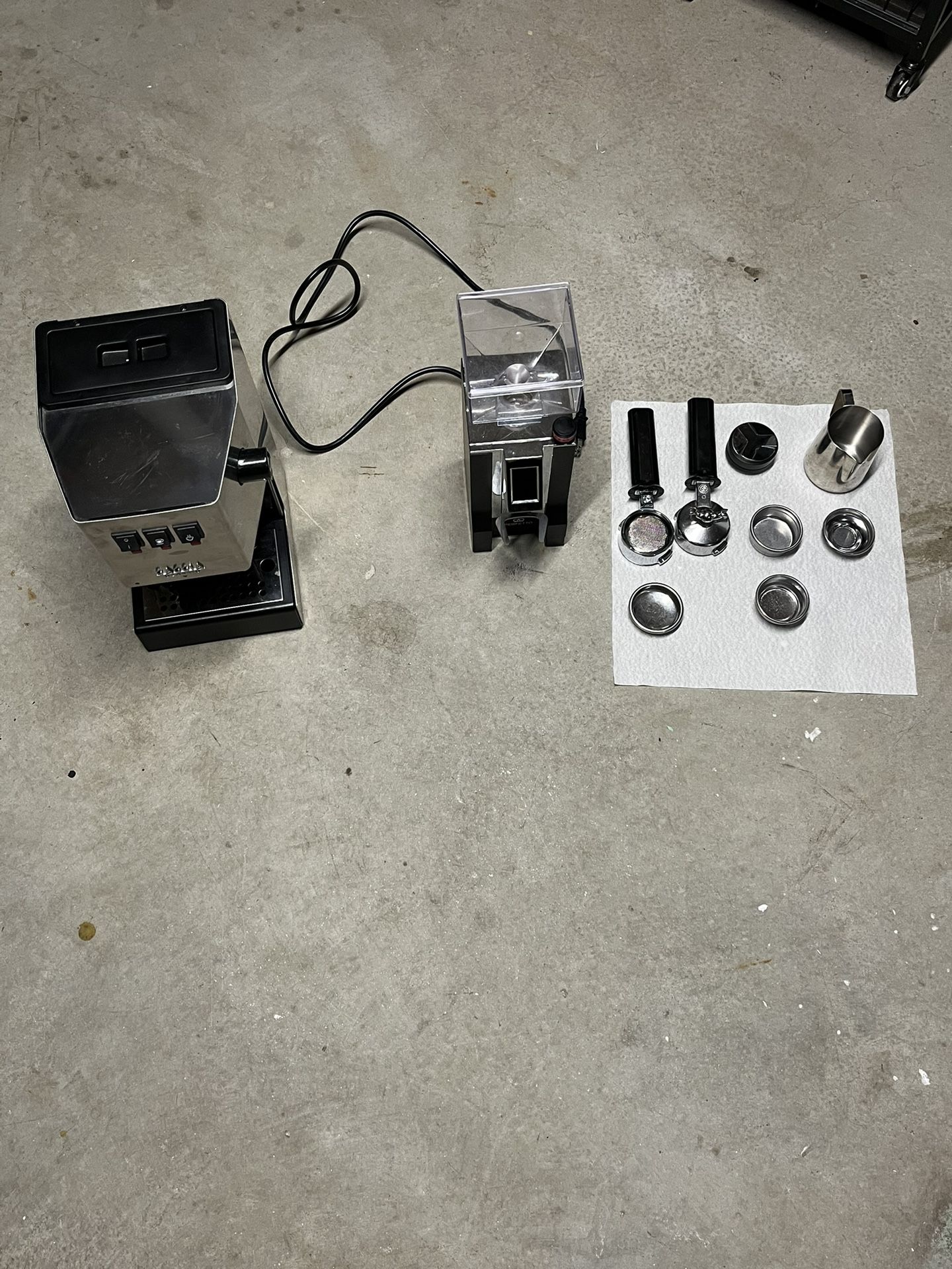 Gaggia Classic Pro + Eureka Mignon Perfetto Espresso Setup + Accessories