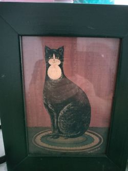 Warren Kimble Framed Cat Print 🐈‍⬛