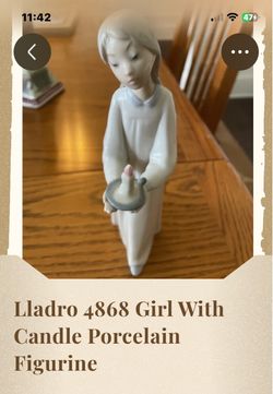 Lladro Girl with Candle