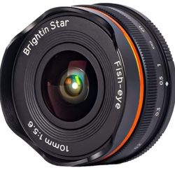 Brightin Star 10mm F5.6 Fisheye Lens (Fit for Nikon Z Mount-Black)