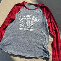 Women’s XS Vans Off The Wall Long Sleeve Tee Shirt