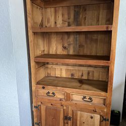 Tall Wood Cabinet 