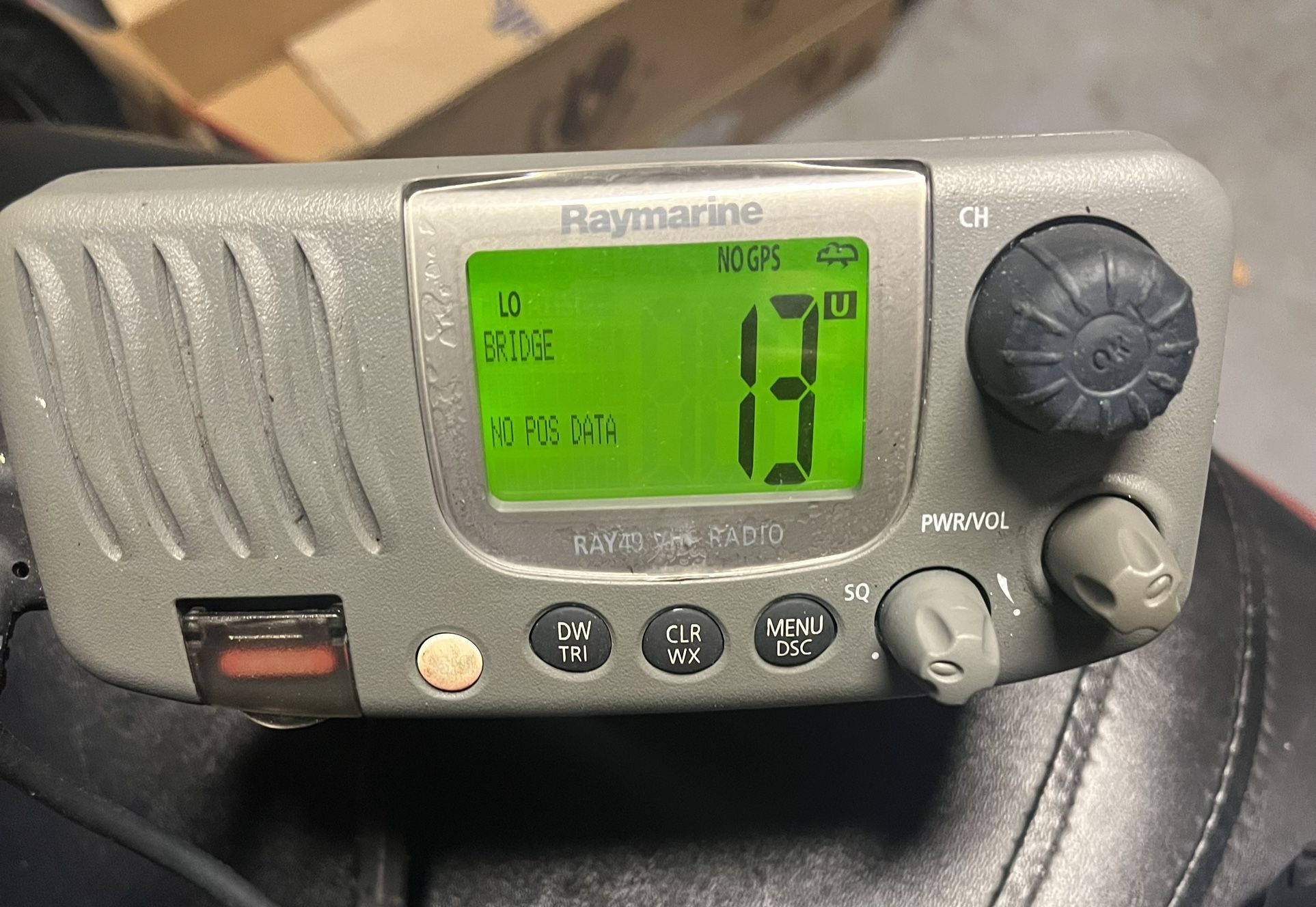 Raymarine Marine Radio RAY49 VHF Mic And Cover Pre Owned Working