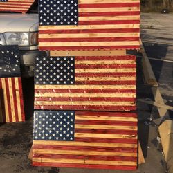 Rustic Wooden Flags. Christmas Eve. Buy One Get One Free. 