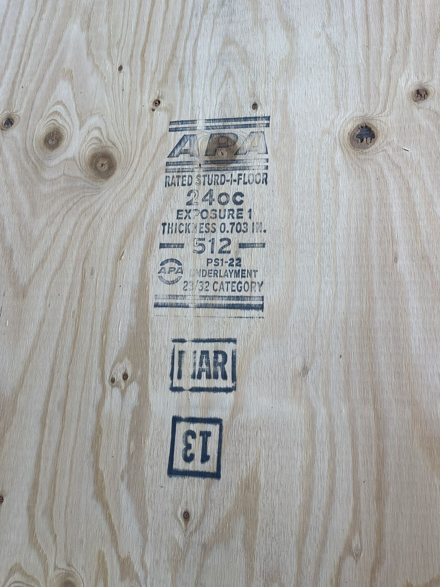 Plywood 3/4”x4’x8’