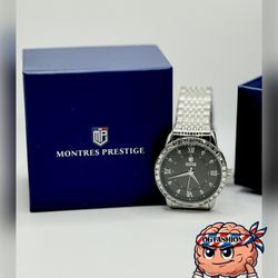 Watch Silver – Black Dial – New in Box