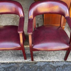 Two Real Nice Office Leather Chairs