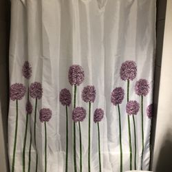 Shower Curtain - Purple Dandelions 