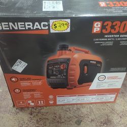 Generac
3300 / 2500-Watt Gas Powered Recoil Start Inverter Generator with COSense - GP3300i