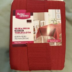 Brick Red Rectangle Tablecloth