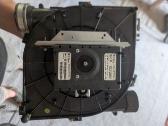Draft inducer fan and motor assembly