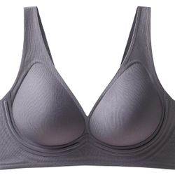 L size Wireless Bralettes Seamless Soft Support Wireless T Shirt Bra No Underwire Comfort Plunge Everyday Push Up Bra