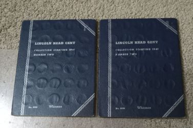 Two Lincoln Head Cent Collection 1(contact info removed) 125 Coins One Has a 1960 Missing
