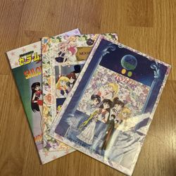 1990s Vintage Sailor Moon Stationary Not Paper And Post Cards