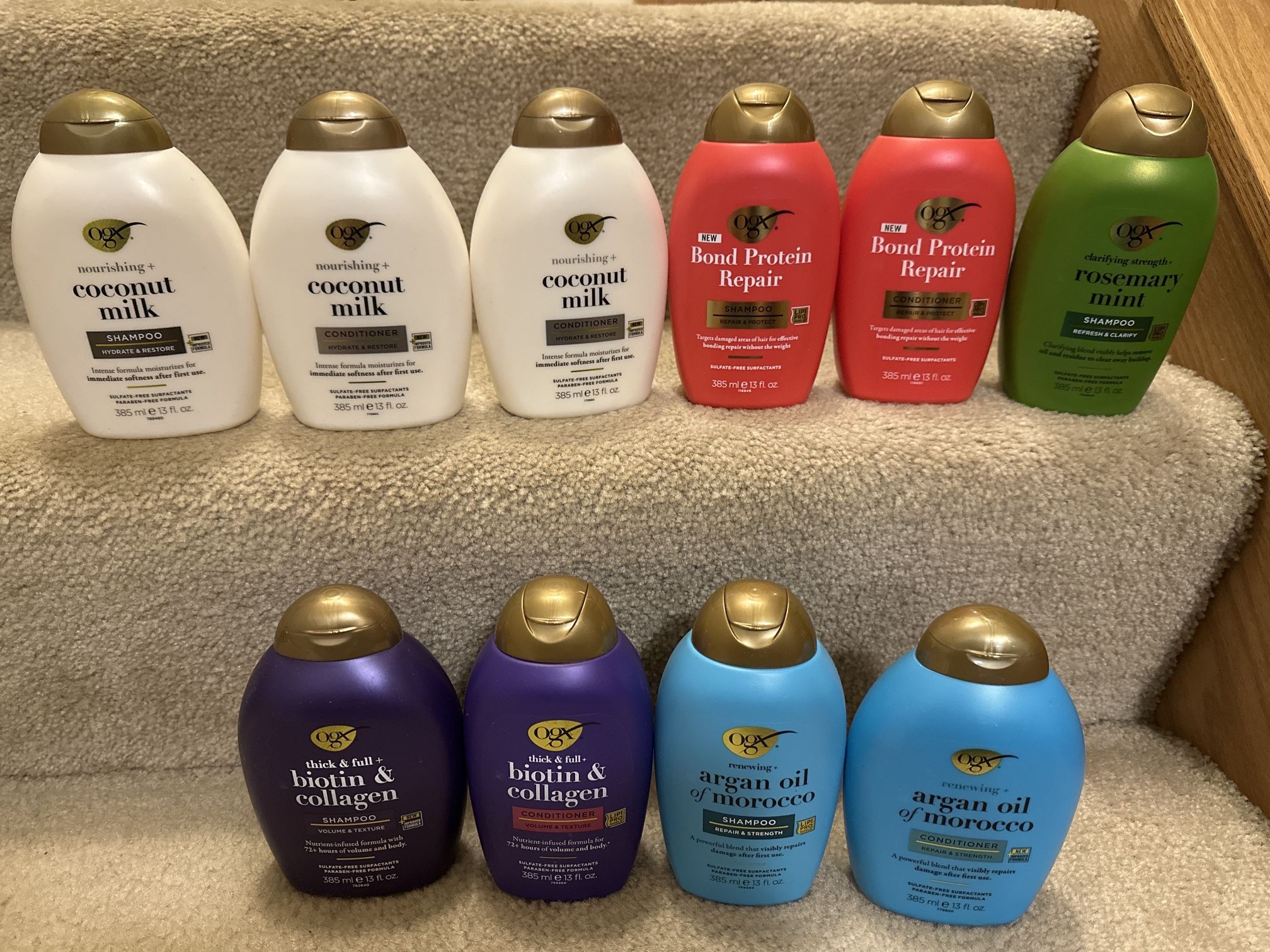 OGX Shampoo and Conditioner new $4/bottle