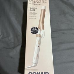Double ceramic curling iron