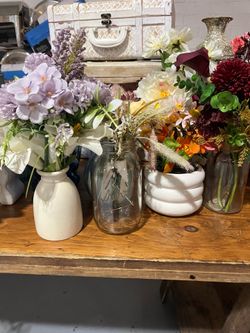 Artificial Florals with vase