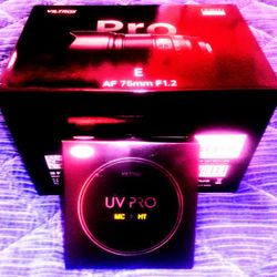 Viltrox Pro 75 Mm F1.2 E Lens/Viltrox Pro77mm Filter