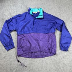Vintage 90s LL Bean Colorblock Anorak Windbreaker Jacket Men