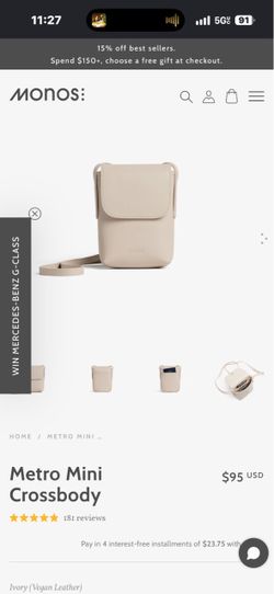 Monos Metro Mini Crossbody Bag