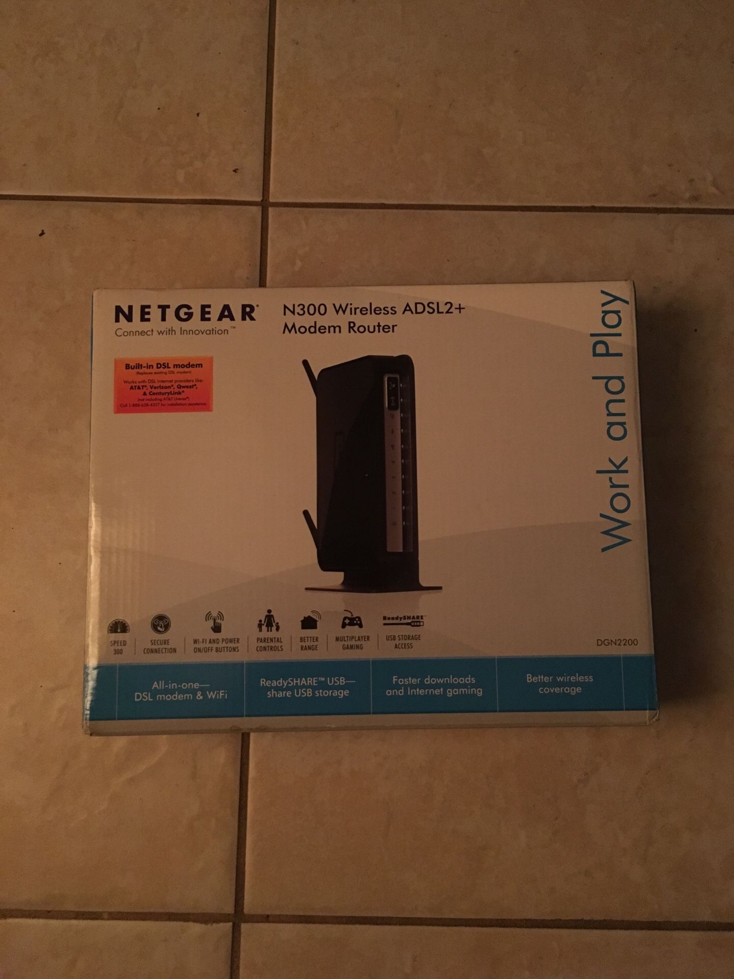 Netgear N300 wires modem router