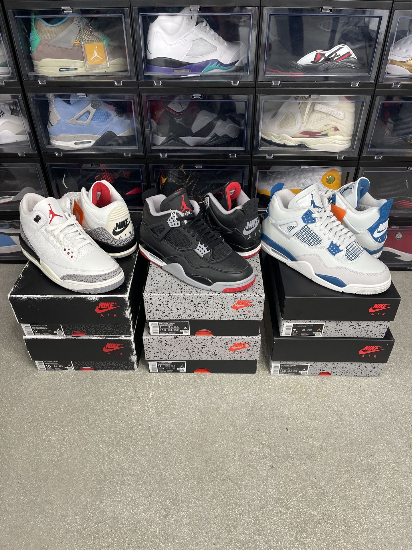 Air Jordan 3 & 4 Size 9, 10, 11