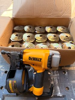 DEWALT Pneumatic Framing Nailer + Nails