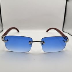 Cartier Rimless Glasses(Blue)