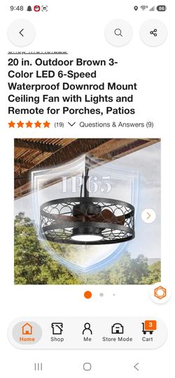 New outdoor fan