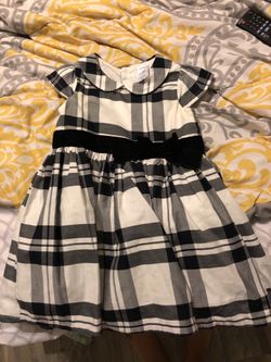 Carters Black/White Dress 18mths