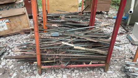 Large Lot of Steel T-Posts and Metal Stakes