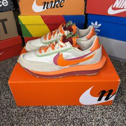 Sacai X Clot X Nike LDWaffle ‘net Orange’