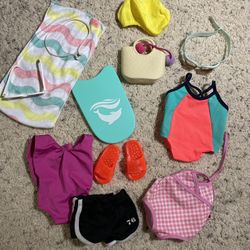 18” Beach Outfits For American Girl Doll