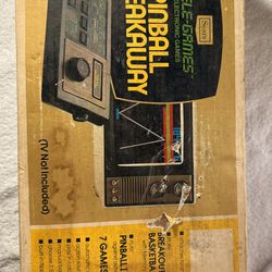 vintage item is a Sears Tele-Games Pinball Breakaway (Model 99713) home video game console from 1977.
