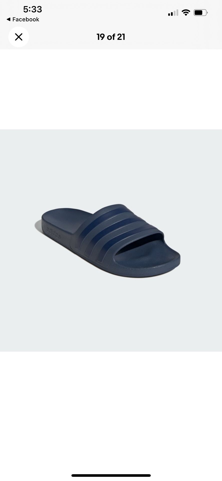 adidas men Adilette Aqua Slides