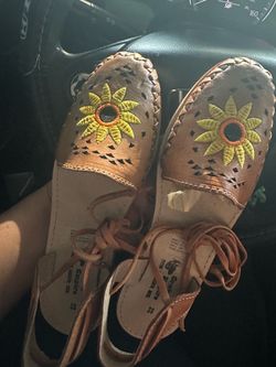 Mexican sunflower huaraches