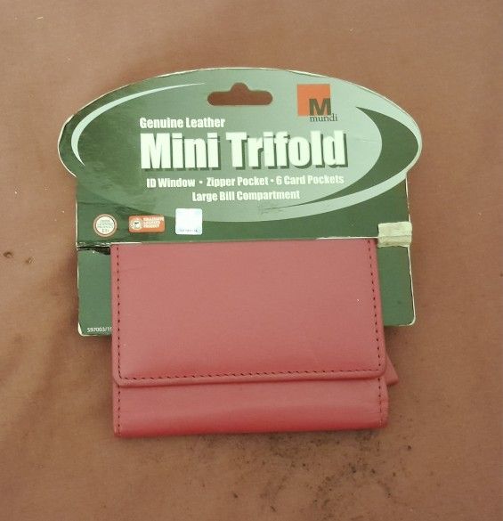 Mundi leather wallet : NEW