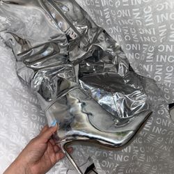 Silver Boots New