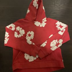 Denim Tear Hoodie Sweatshirt Red