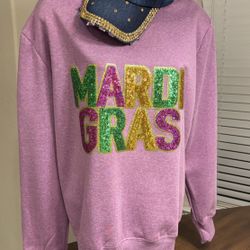 Mardi Gras Sequence Sweatshirt