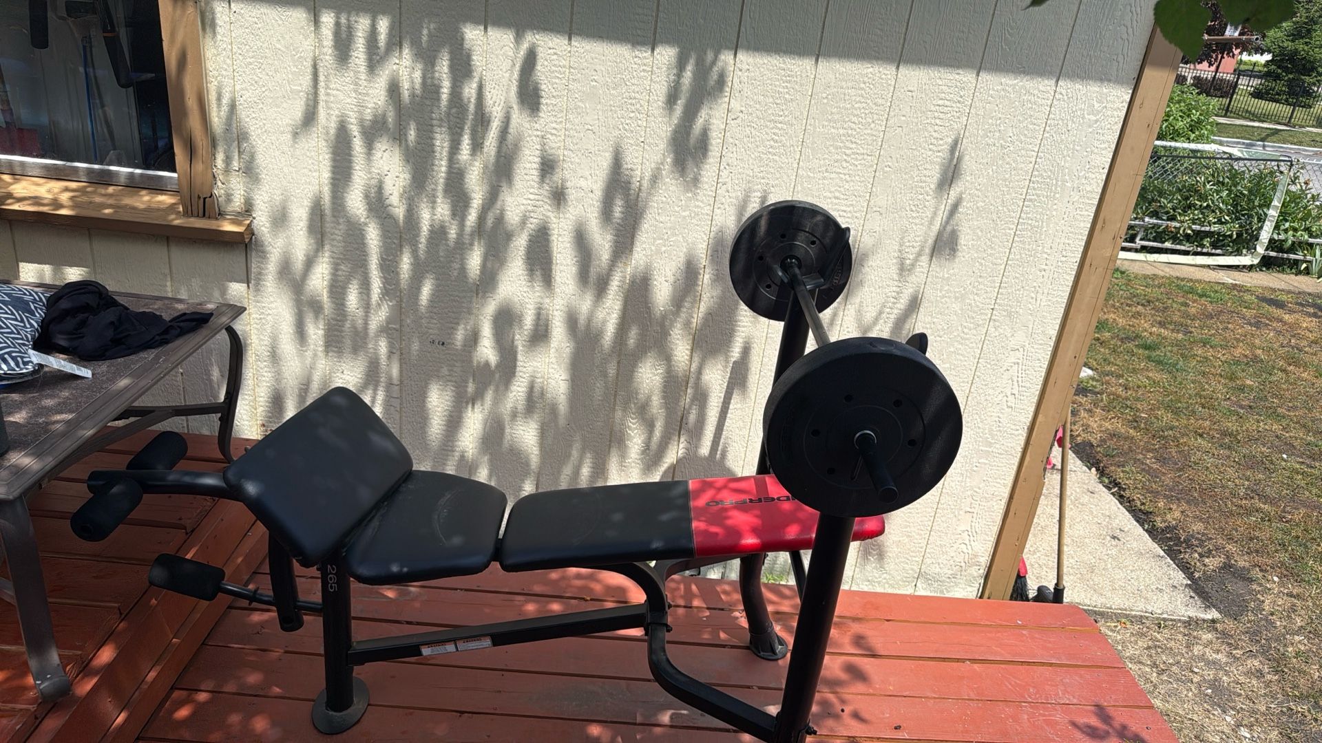 Bench Press With Bar And Two Plates 15 Lbs And 2 Plates 25 Lbs