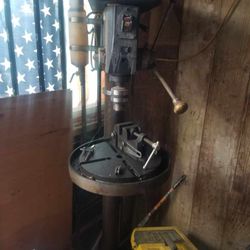 Drill Press And Bench Grinder