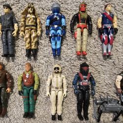 GI JOE action figure LOT Vintage 1980's Hasbro TOYS