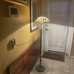 Stained Glass Antique Floor Lamp