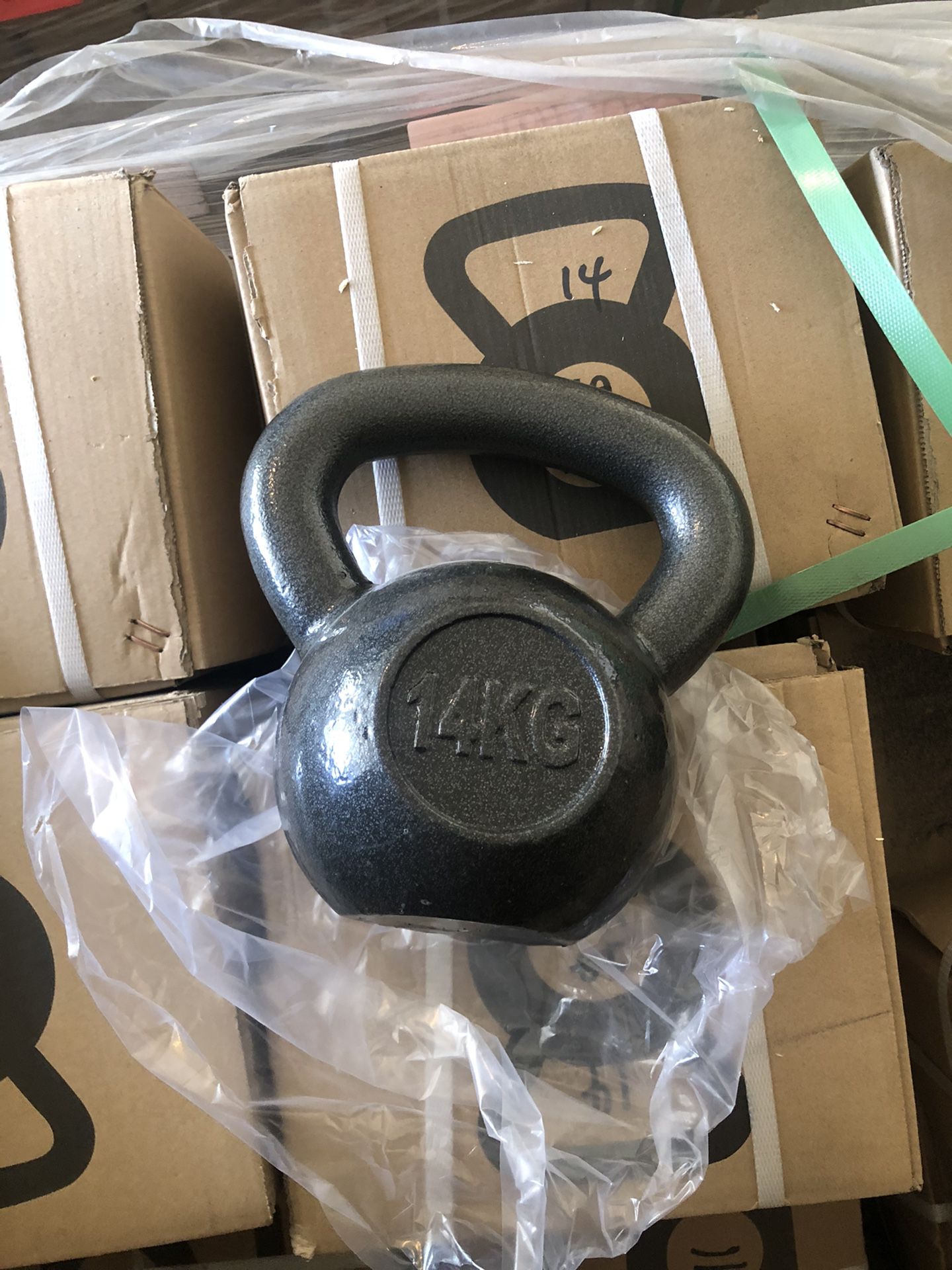 14kg 30lb Solid Steel Kettlebell Weight Home Gym Fitness Weights