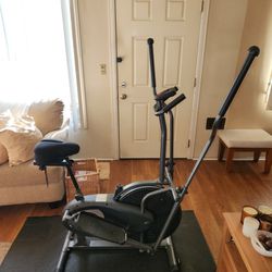 Excersize  Bike And Elliptical Combo