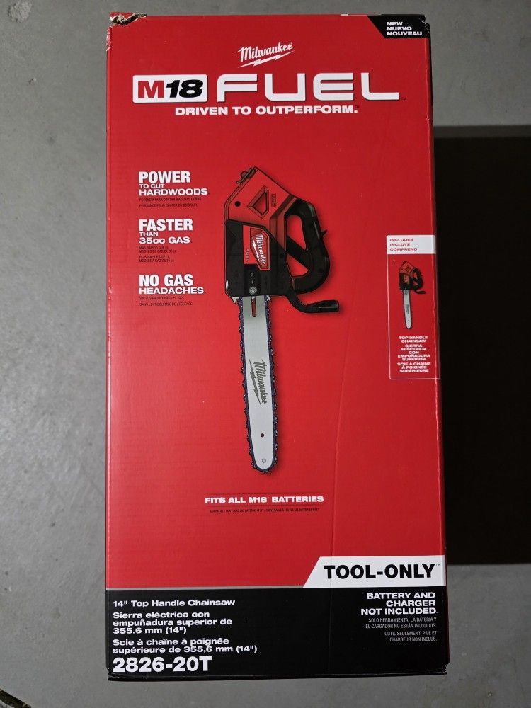 Milwaukee M18 Fuel Top Handle Chainsaw 14"